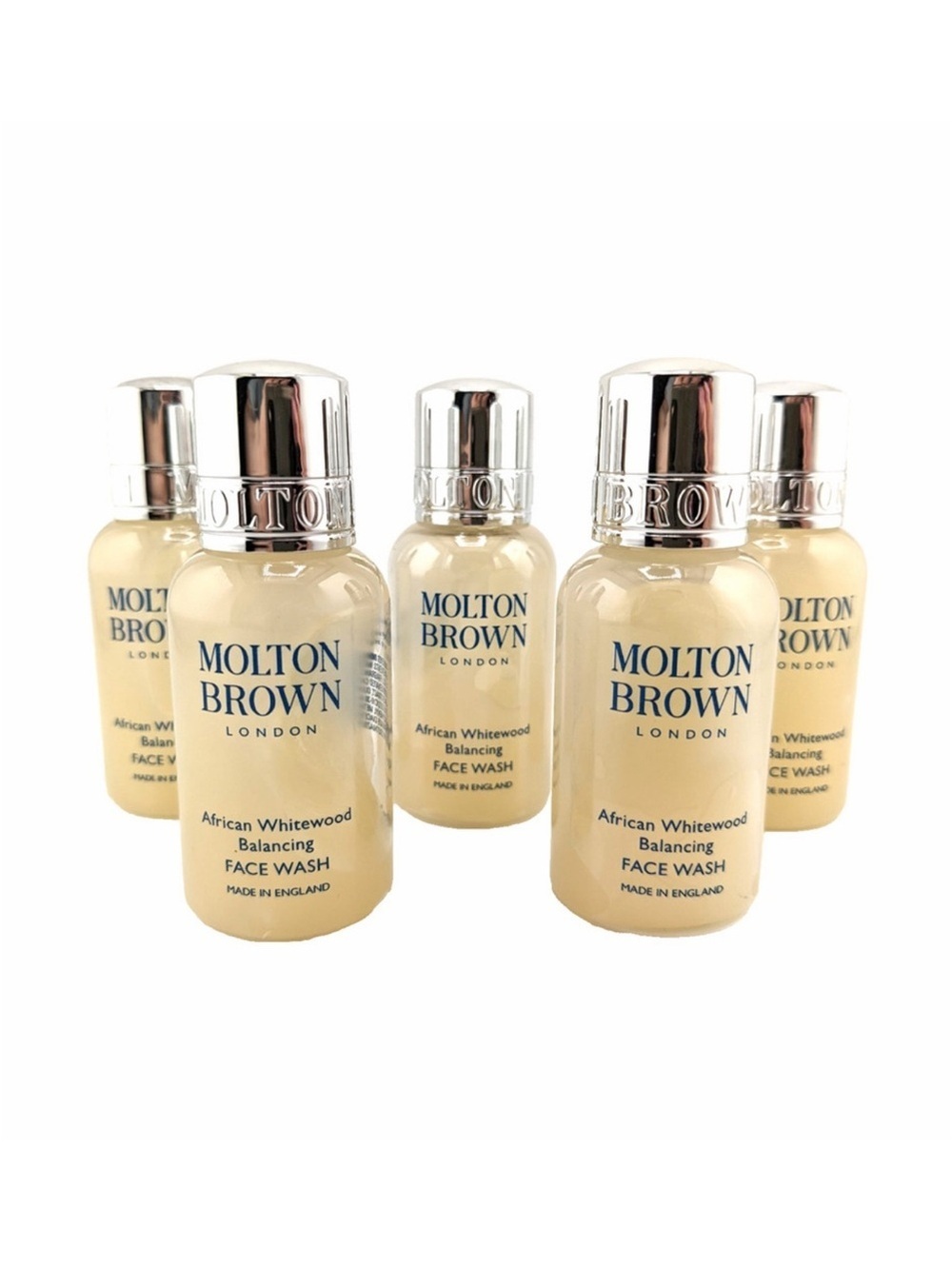 5 x Molton Brown African Whitewood Balancing Face Wash 30 ml NEW